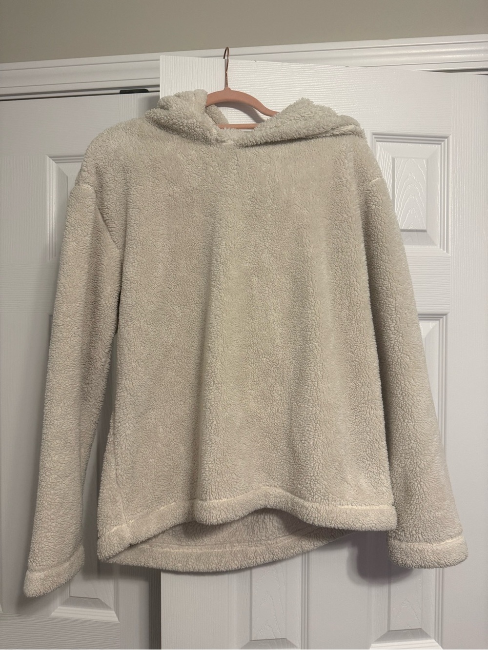 Abercrombie & fitch Cozy Cream Sherpa Hoodie